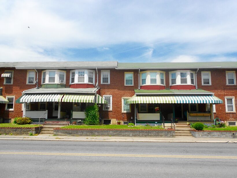 Grid of multiple apartment community websites