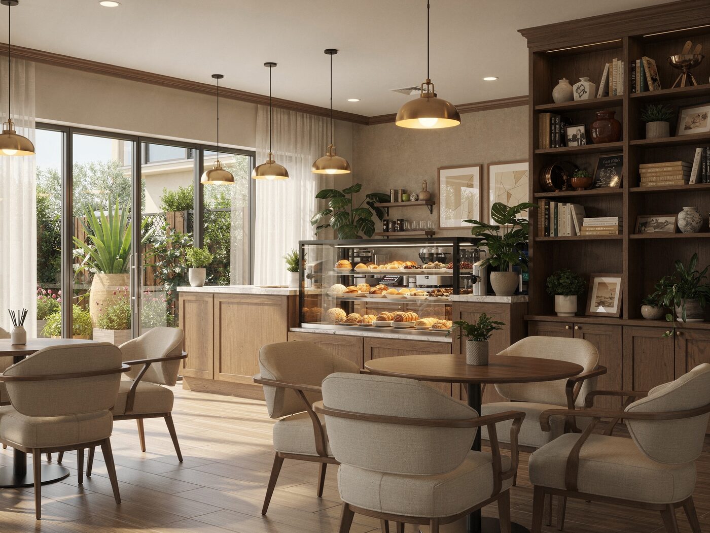 The bistro and coffee lounge